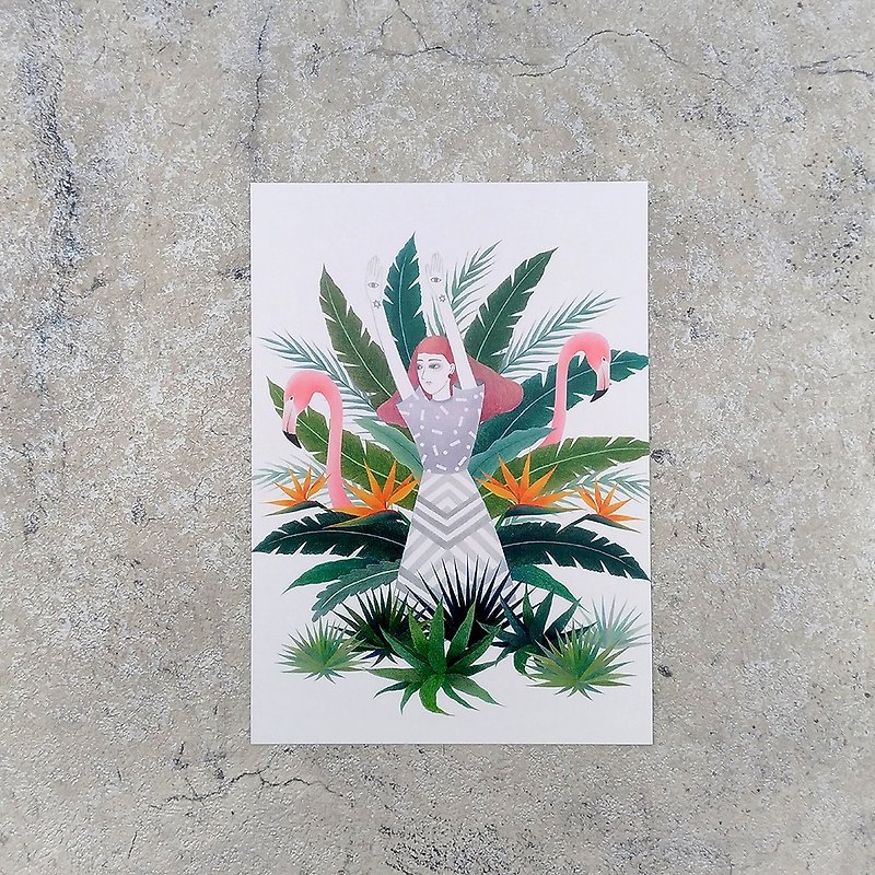 Tropical wave / double-sided postcard - Cards & Postcards - Paper 