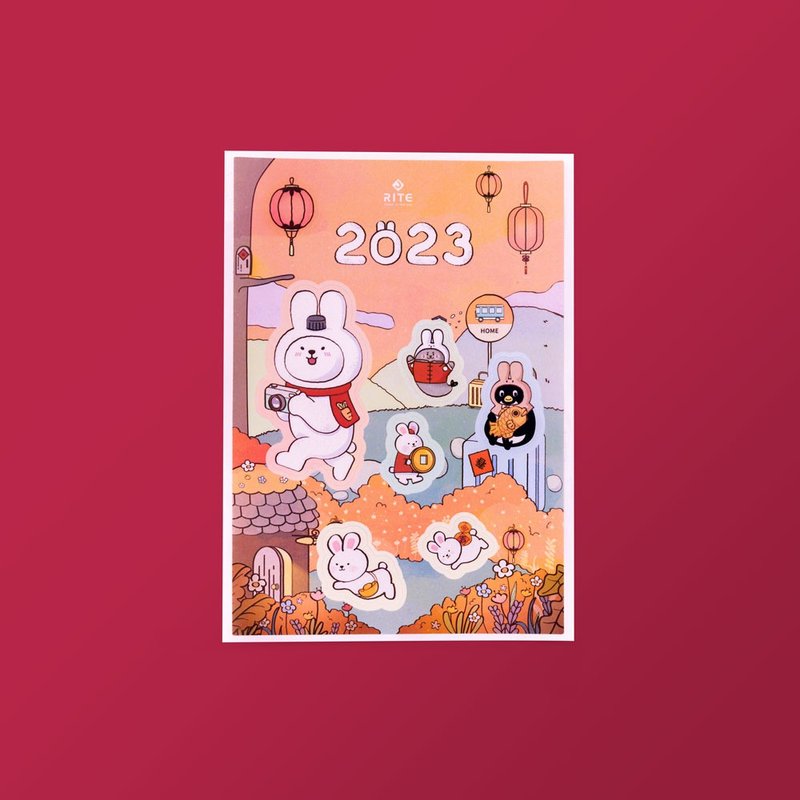 RITE 2023 極地小夥伴 賀貼紙 - 貼紙 - 紙 