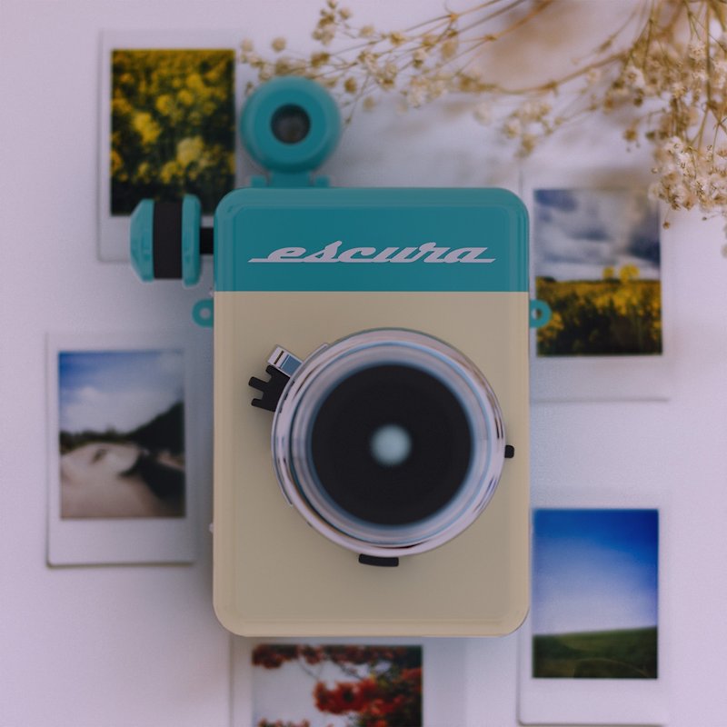 Fully manual instant camera [Turquoise] - Cameras - Plastic Blue