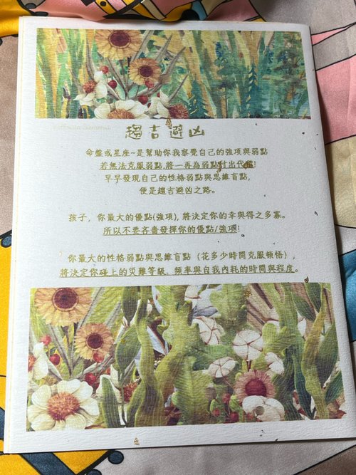 Valkoisia Siemeniä (E) 設計師手作卡片(套組) 好命密碼 趨吉避兇