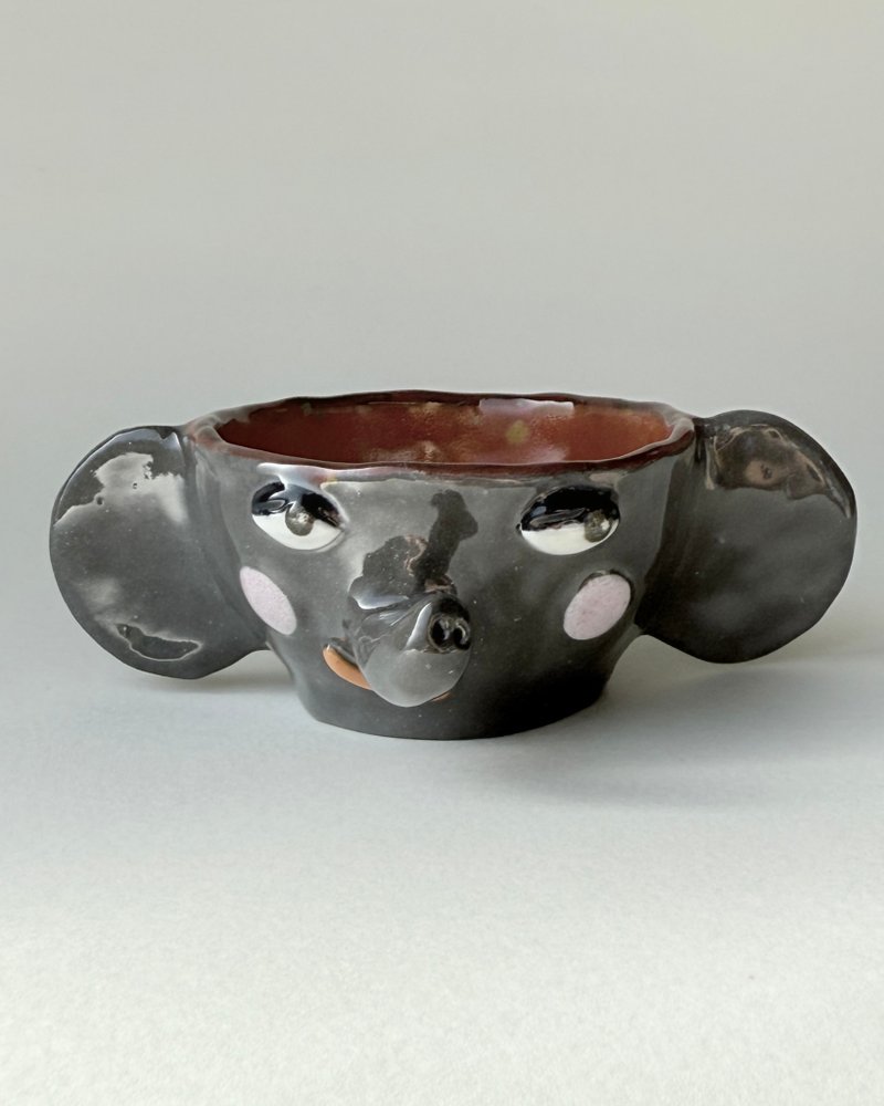 Mini Dumbo Bowls (002) 陶製、迷你、大象碗 - 碗 - 陶 灰色