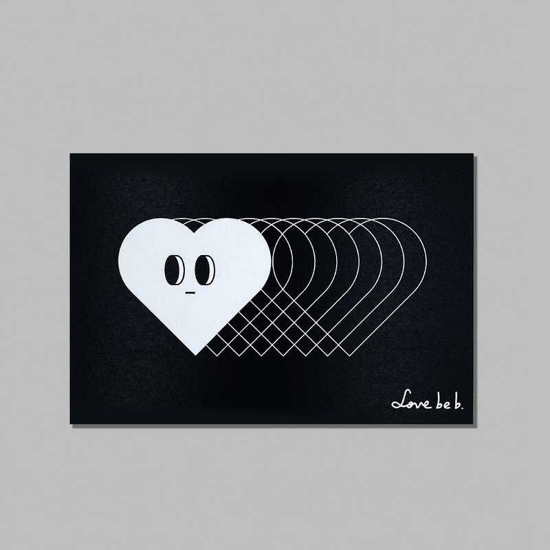 The frequency of love finds you/Universal card/Birthday card/Postcard - Cards & Postcards - Paper Black