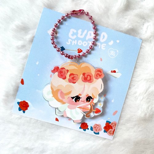 ablyland Little Cute Cupid and arrow - Acrylic Keychain | Valentine gift
