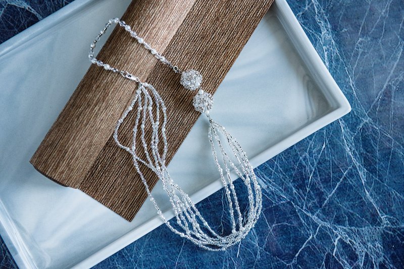 粉黛佳人 一片銀河手工珠 多變化項鍊 - 項鍊 - 水晶 