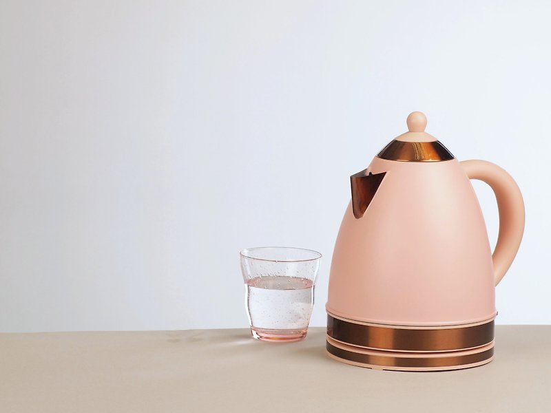 時尚不銹鋼無線1.7公升快煮水壺 - 粉彩紅銅色 - 水壺/水瓶 - 不鏽鋼 粉紅色