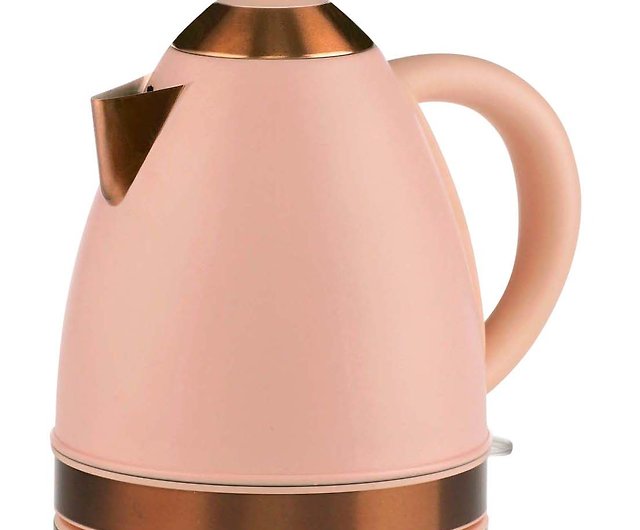 1.7L Cordless Electric Rapid Boil Water Kettle - Blush Pink and Copper -  Shop Me Too! Pitchers - Pinkoi