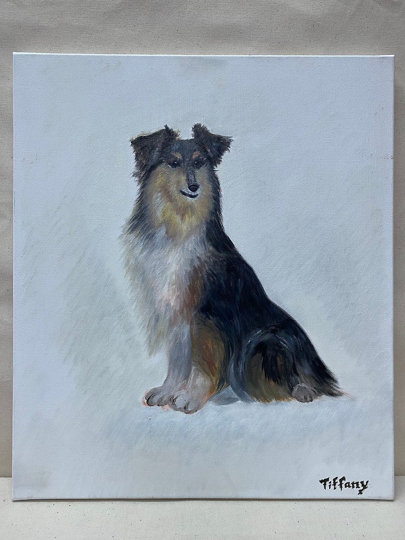 Customized/Shetland Sheepdog 2/Oil Painting/Art Decoration - Posters - Linen 