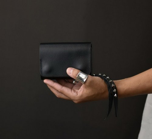 小物 CALEE LEATHER WALLET POUCH STUDS CHARM CALEE LEATHER