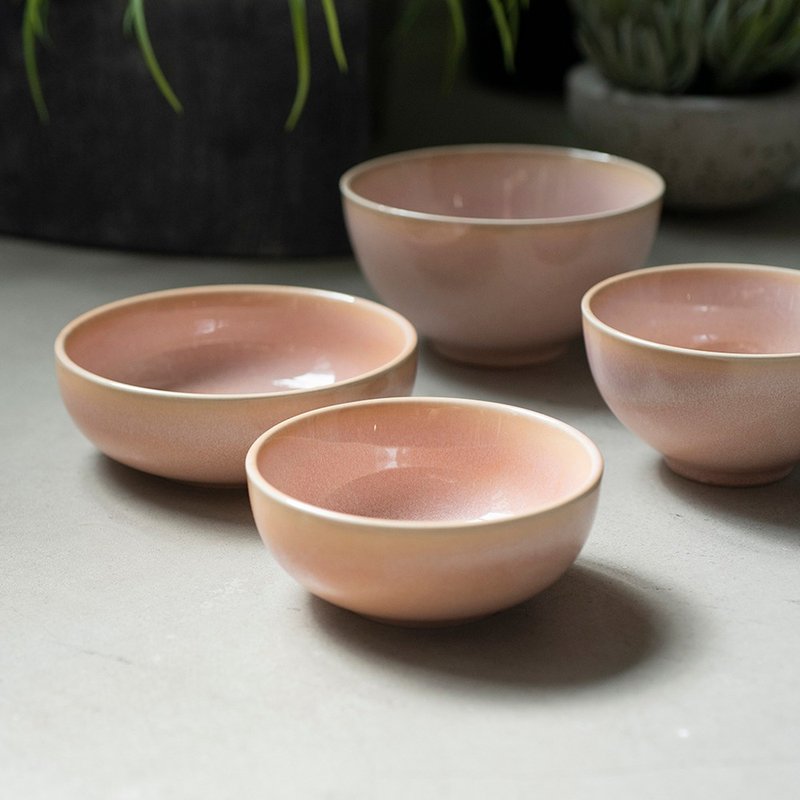 LOVERAMICS | Er-go! Rose Series-Small Soup Bowl/Breakfast Bowl/Soup Plate ROSE - Bowls - Pottery Pink