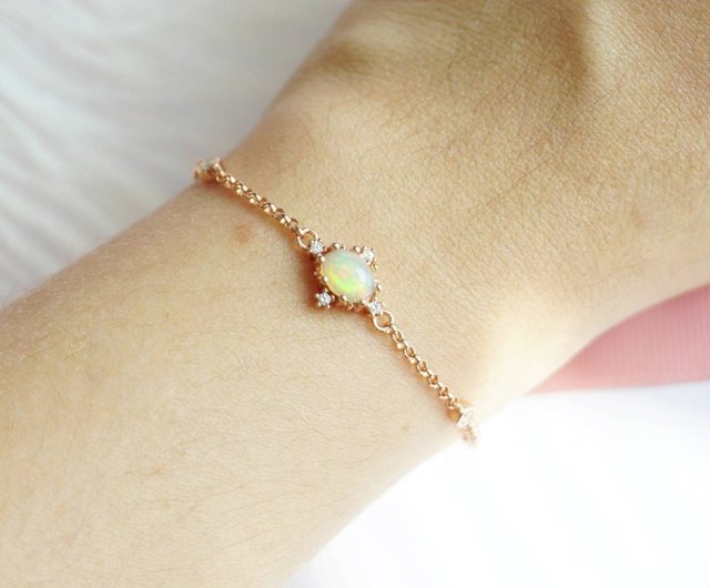 オパールブレスレット 参考画像 楽天市場】オパール コモンオパール ブレスレット 10.5mm 18cm メンズ