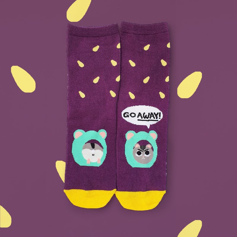 Go Away Hamster socks - 其他 - 棉．麻 黃色