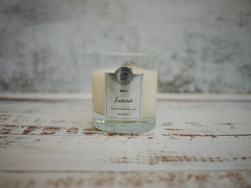 NO'3-FREESIA / craft scented candle / - น้ำหอม - ขี้ผึ้ง ขาว