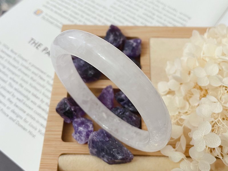 天然白水晶 手鐲 - 手鍊/手環 - 水晶 白色