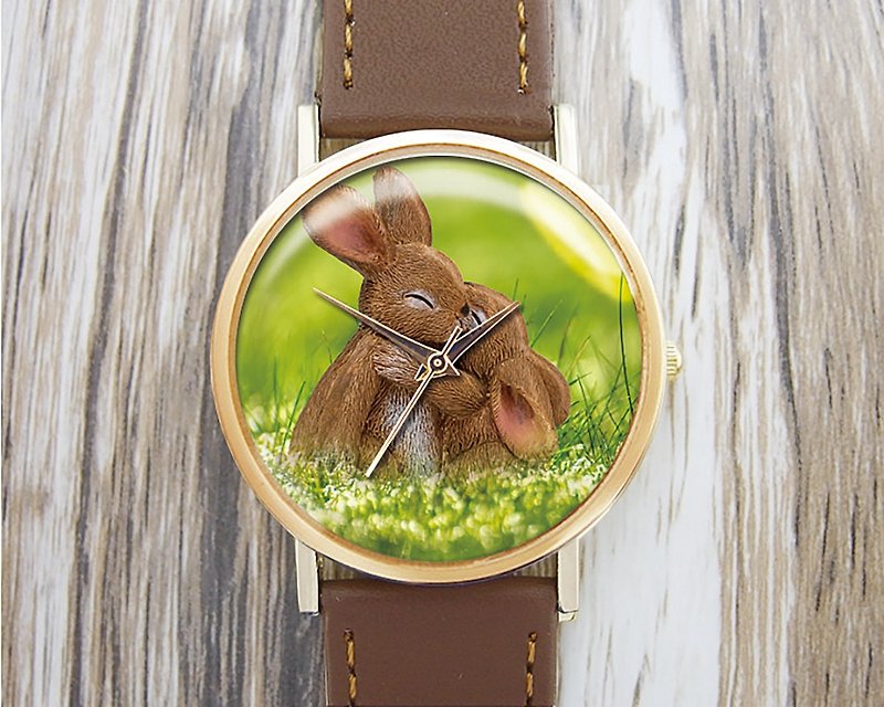 Intimate Bunny-Ladies' Watches/Men's Watches/Unisex Watches/Accessories【Special U Design】 - Men's & Unisex Watches - Other Metals Green