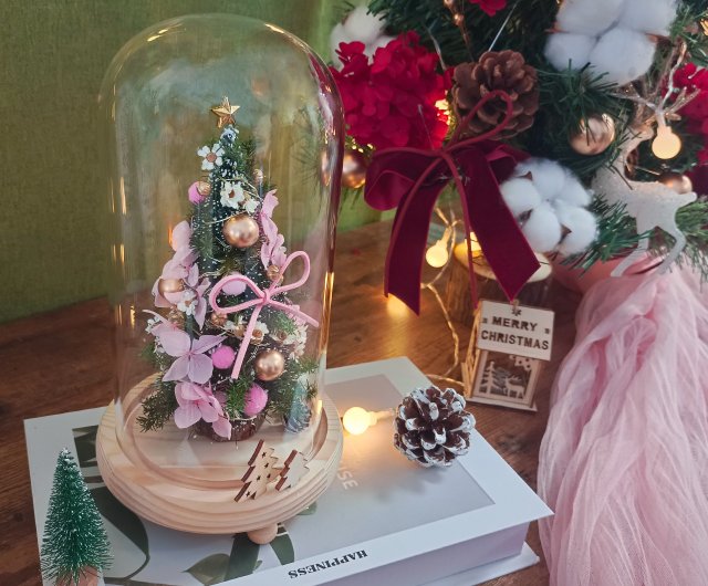 とんがりガラスツリー・グリーン プリザーブドフラワーツリーsale中‼︎