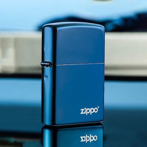 Zippo 【ZIPPO官方旗艦店】藍冰防風打火機 20446ZL