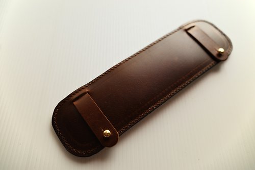 chayapha (Chocolate Brown) Leather Shoulder Strap Pad For Bag for Strap width 3 - 4 cm.