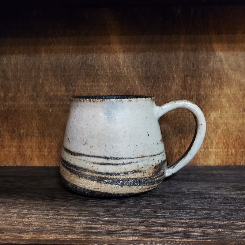 Wood-fired clay mug/coffee cup - แก้วมัค/แก้วกาแฟ - ดินเผา สีดำ