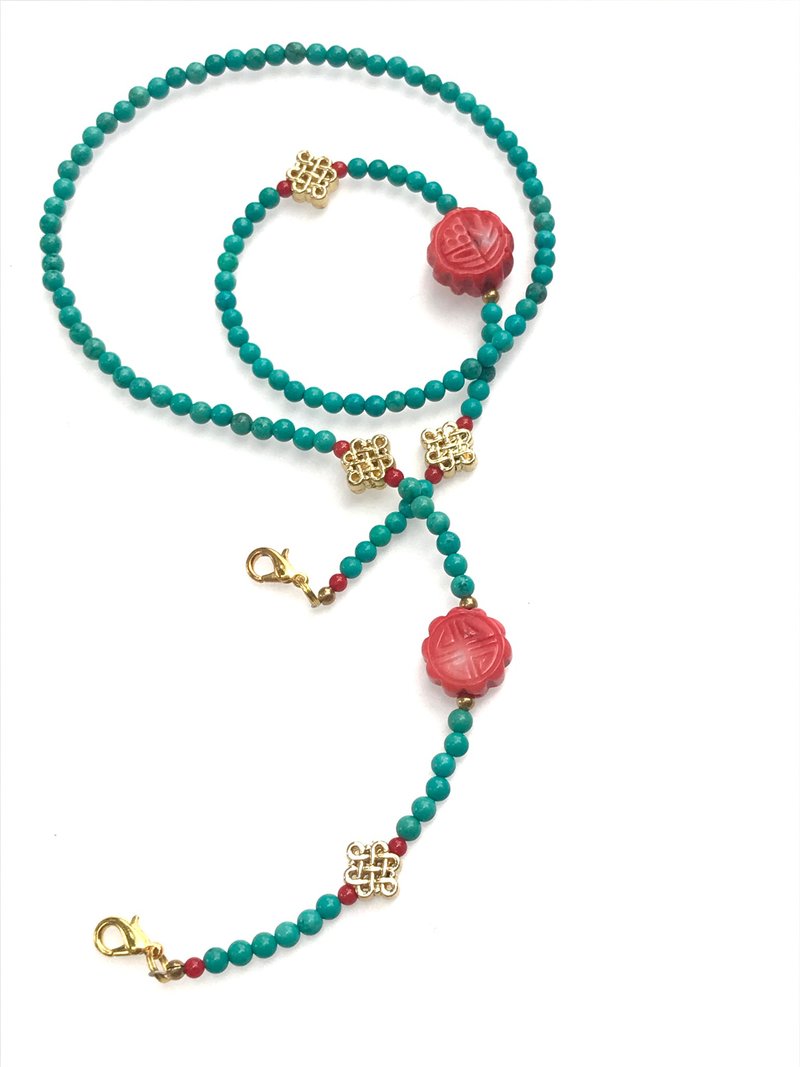 Double Happiness lanyard - 其他 - 石頭 多色