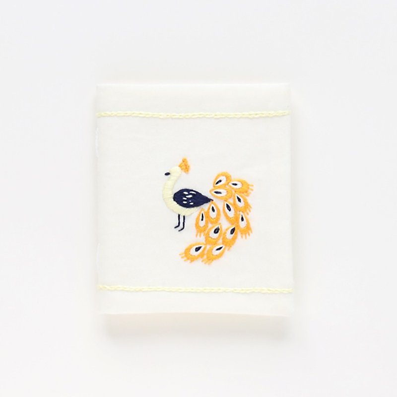 クジャクのニードルブック 刺繍キット - 編織/刺繡/羊毛氈/縫紉 - 繡線 橘色