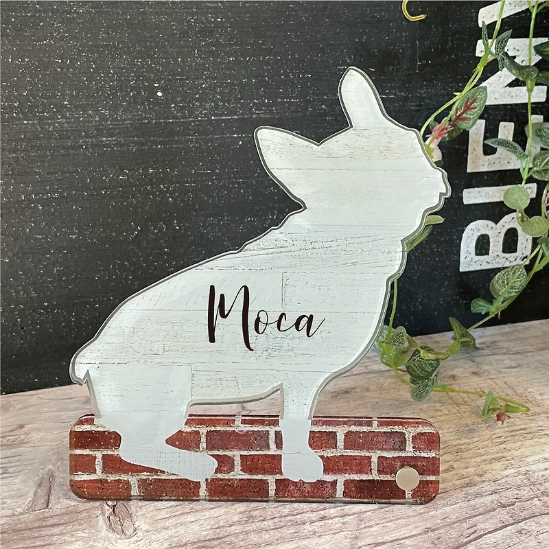 French bulldog acrylic memorial goods sign