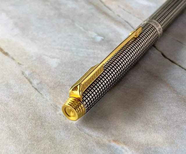 Parker 75 Cisele sterling silver classic plaid ballpoint pen produced in  the 1970s for collection of antique pieces - Shop REWENTUNG Fountain Pens -  Pinkoi