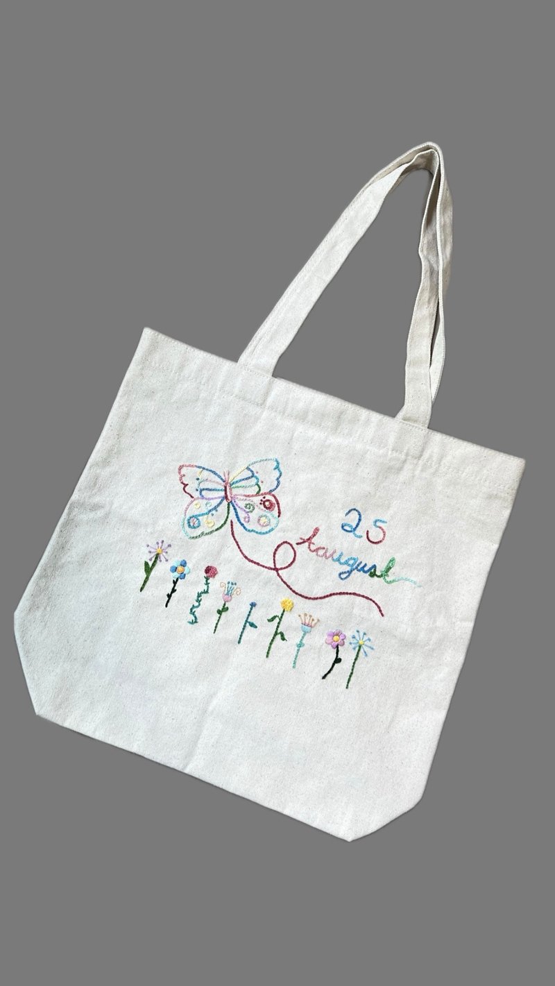 Embroidered cloth bag - Handbags & Totes - Thread Multicolor