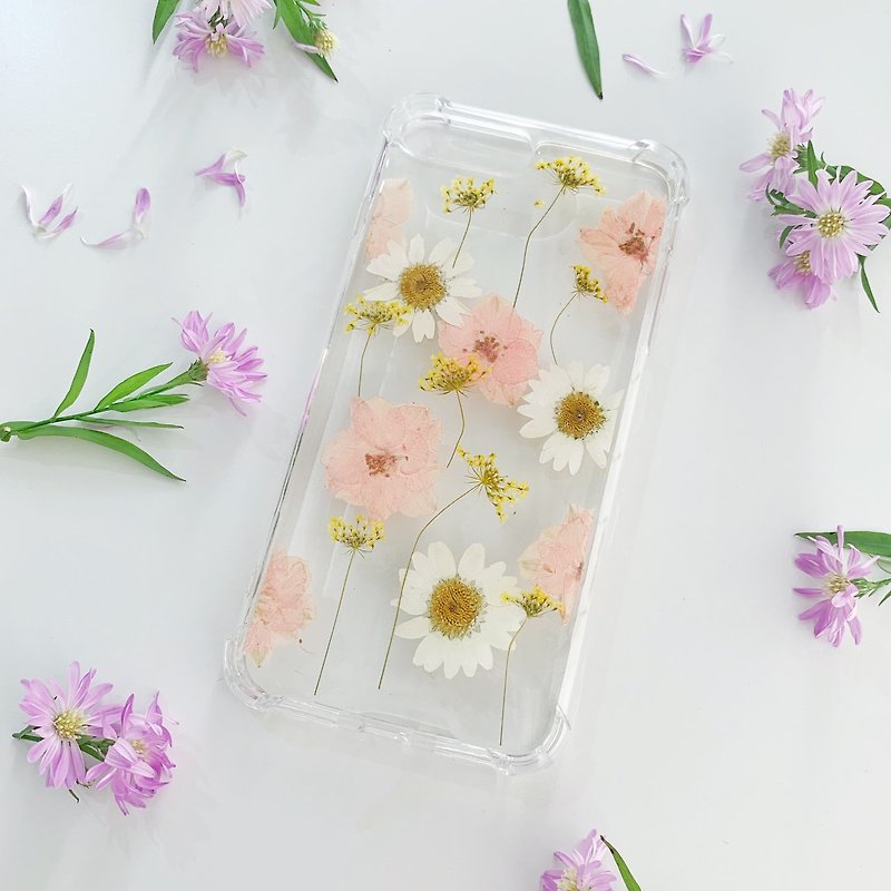 Nostalgia - pressed flower phone case - เคส/ซองมือถือ - พืช/ดอกไม้ สีส้ม