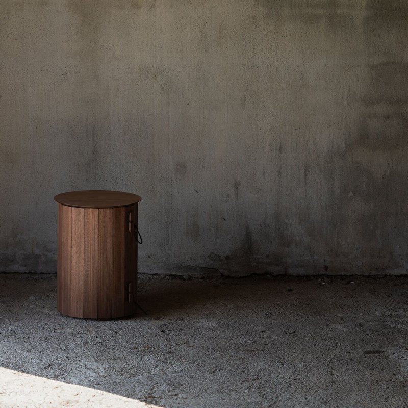 IKIKI 橡木 實木垃圾桶 戶外室內皆宜 - 垃圾桶 - 木頭 