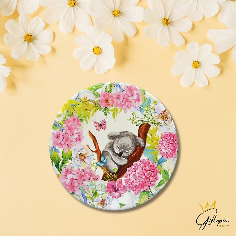 【Koala Dreamland】Ceramic Absorbent Coaster Made in Taiwan - Coasters - Porcelain Multicolor
