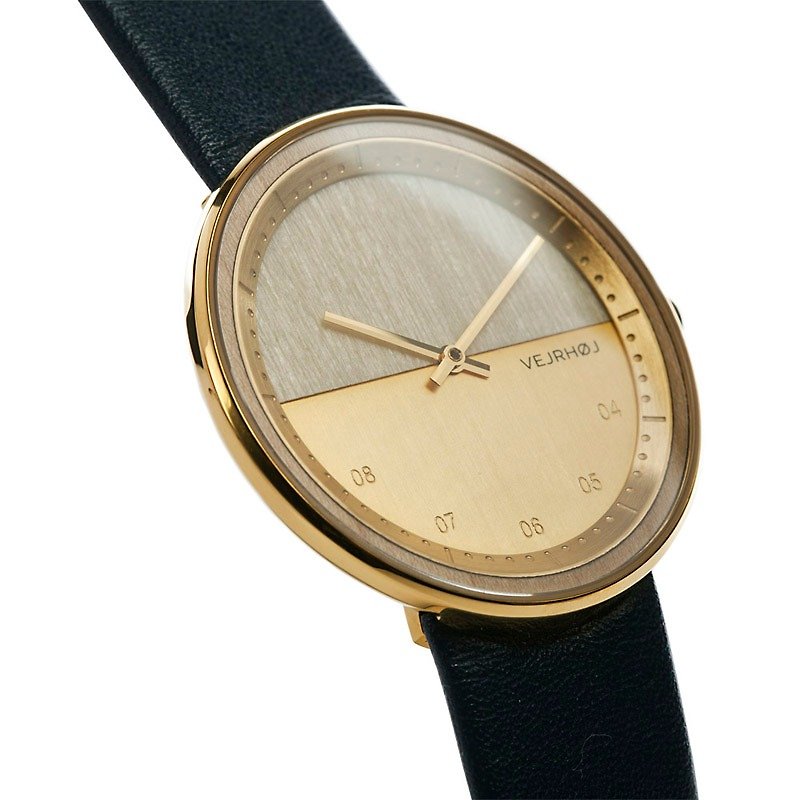 VEJRHOJ Danish Hoy Classic Log Watch-Element Blue-American Maple - Other - Genuine Leather 