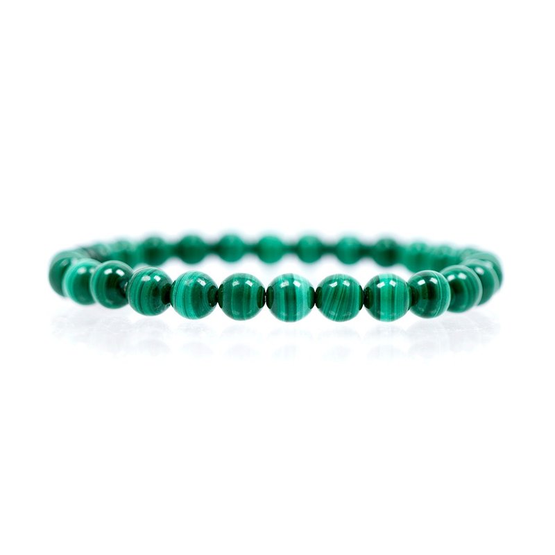 Malachite 6mm Bracelets Japanese Elastic String - สร้อยข้อมือ - เครื่องประดับพลอย หลากหลายสี