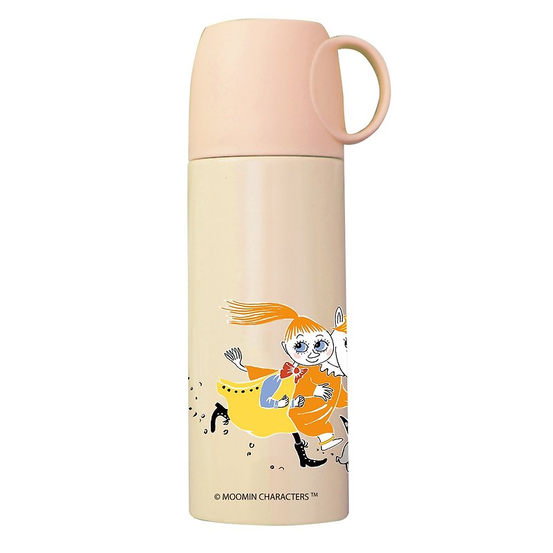 Moomin嚕嚕米授權-馬卡龍粉彩杯蓋保溫瓶(橘) - 其他 - 其他金屬 橘色