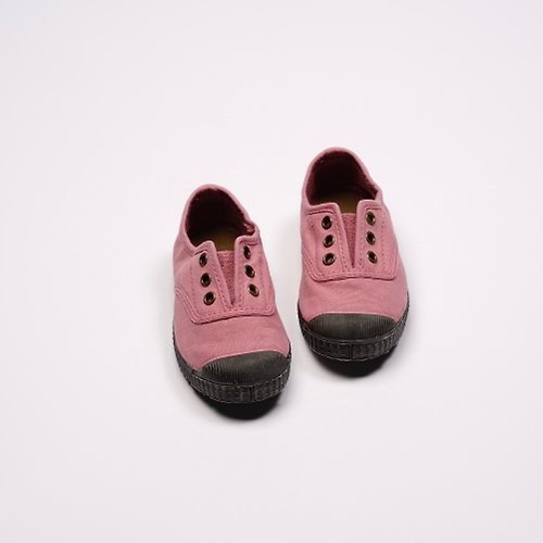 CIENTA 西班牙帆布鞋 西班牙國民帆布鞋 CIENTA U70997 52 粉紅色 黑底 經典布料 童鞋