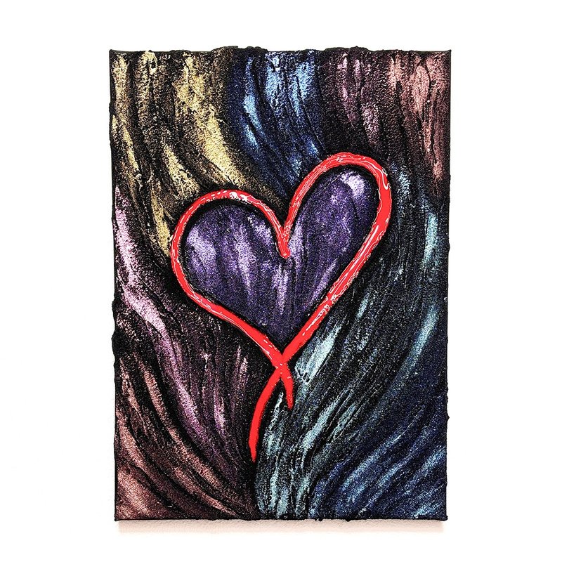 原画 オリジナル 絵画 アクリル画 色んな想い33.3×24.2cm - 海報/掛畫/掛布 - 其他材質 黑色