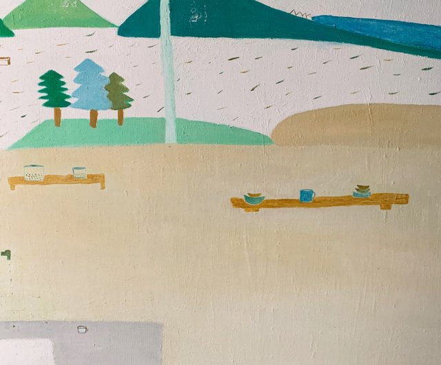 油絵(窓外) 油絵 - 窓の外の風景 - ショップ days-of-painting ポスター・絵