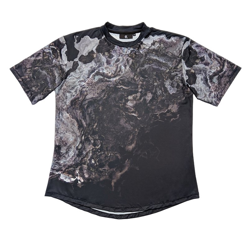 ツイスト隕石機能半袖Aバージョン - Tシャツ メンズ - ポリエステル ブラック