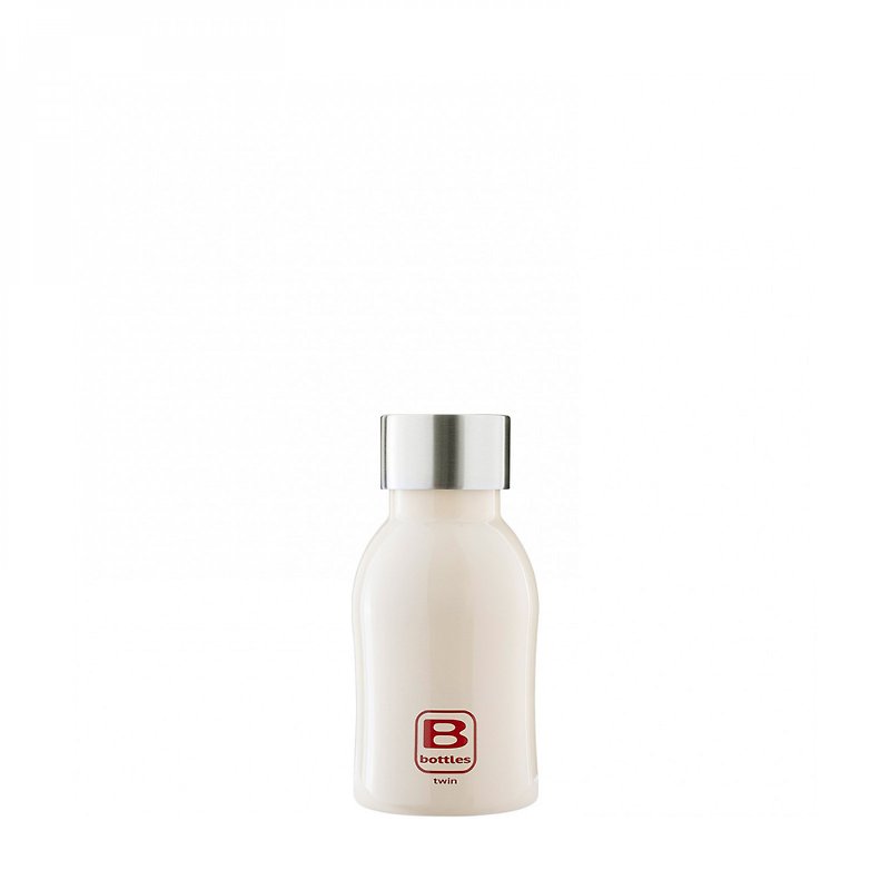 BUGATTI Cream White Thermos 250ml - Vacuum Flasks - Stainless Steel White