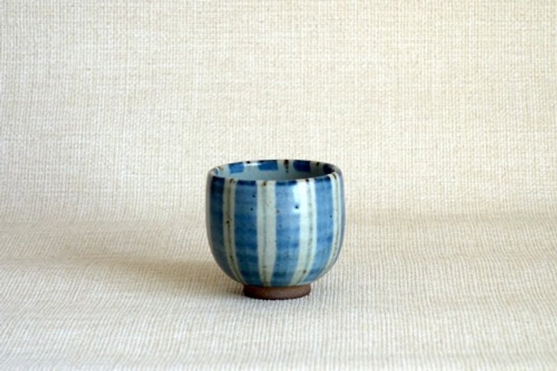 Teacup with lines b - Teapots & Teacups - Pottery Multicolor