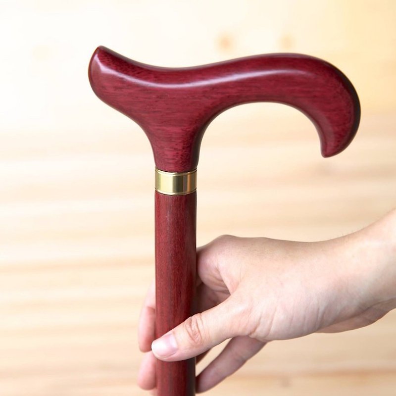 Wooden cane own brand * Purple heart wooden gentleman cane (for men and women) - Other - Wood 