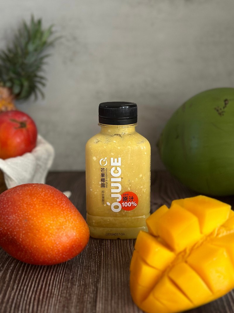 OJUICE Mango Coconut Mixed Vegetable Juice (6pcs) - Fruit & Vegetable Juice - Fresh Ingredients White