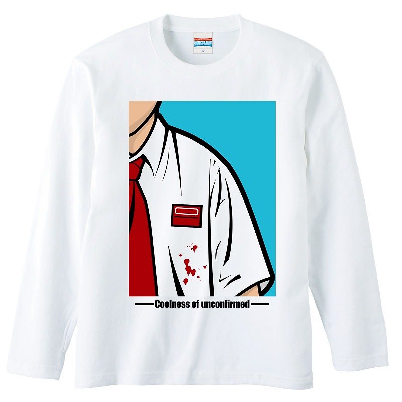 Long sleeve T-shirt / MOVIE - Men's T-Shirts & Tops - Cotton & Hemp White