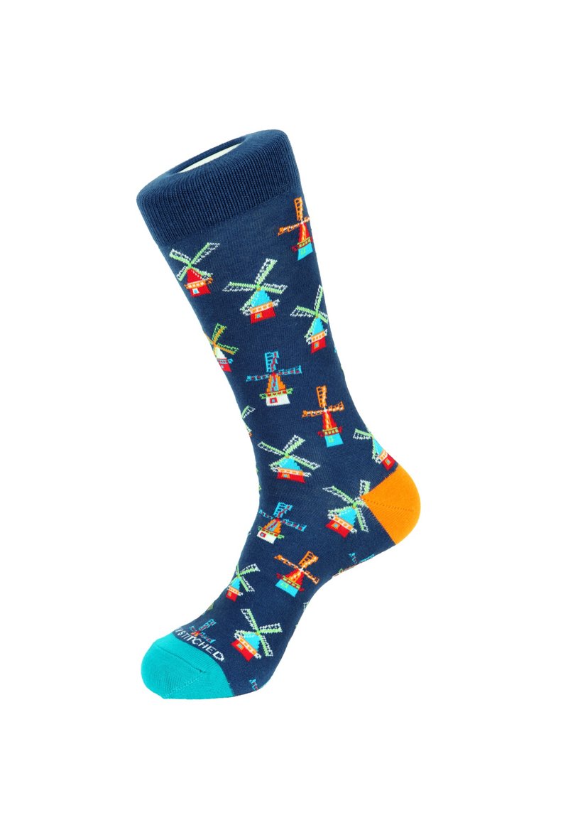 Windmill Socks 風車圖案襪子 by Unsimply Stitched - 襪子 - 棉．麻 藍色