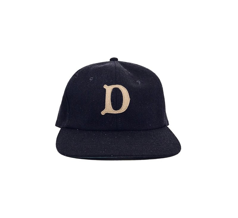 HWDog&Co.Baseball Cap Six-piece handmade baseball cap (dark blue) - Hats & Caps - Other Materials Blue