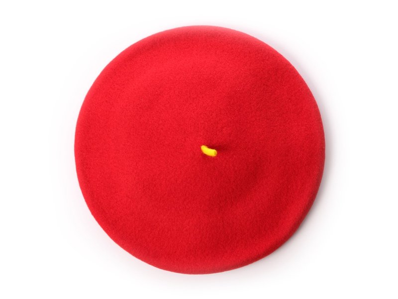 Spanish ELOSEGUI_Female DAME beret EL_DAME1904443 (Flan red+) - Hats & Caps - Wool Red