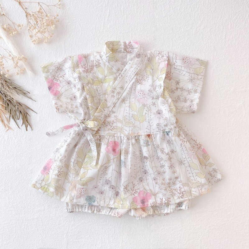 Soft Jinbei Liberty Liberty Print Fabric Irma Tana Lawn Girls/Baby Gifts - ชุดเด็ก - ผ้าฝ้าย/ผ้าลินิน สึชมพู