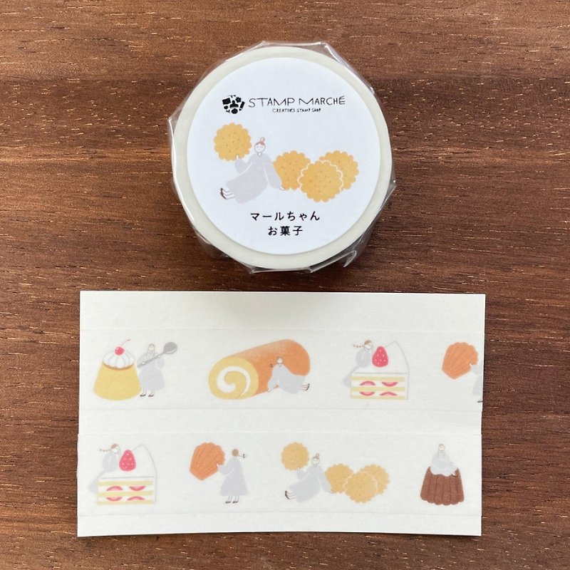 Masking tape Marl-chan sweets girl made in Japan Kamoi Kakoshi mt-002 - มาสกิ้งเทป - กระดาษ 