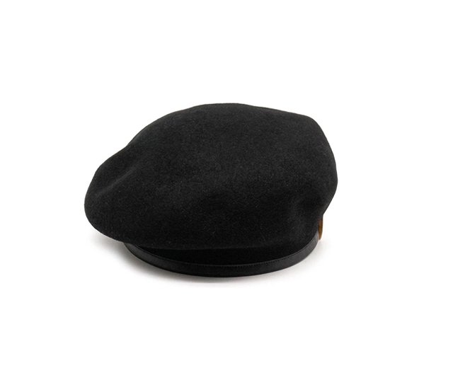 HWDog＆Co.Leather Beret 63レザーパイピングベレー帽（2色
