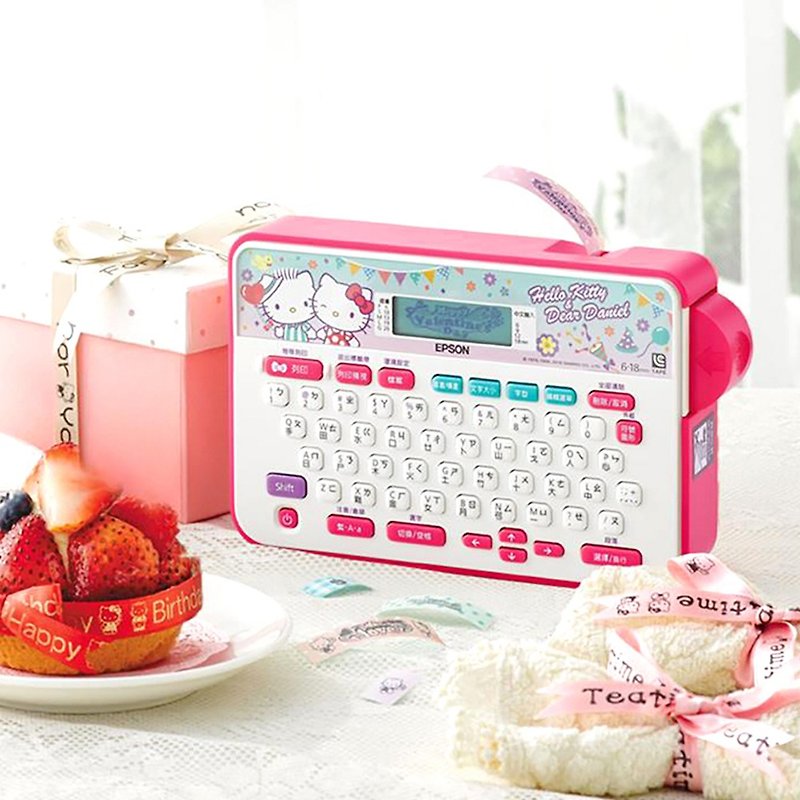 EPSON LW-220DK 台灣限定 戀愛款Hello Kitty&Daniel標籤機 - 科技小物 - 塑膠 粉紅色