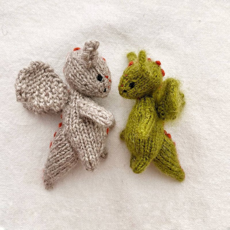 Bo the dragon Knitting pattern. English and Russian PDF. - 手工藝教學/工具書 - 其他材質 